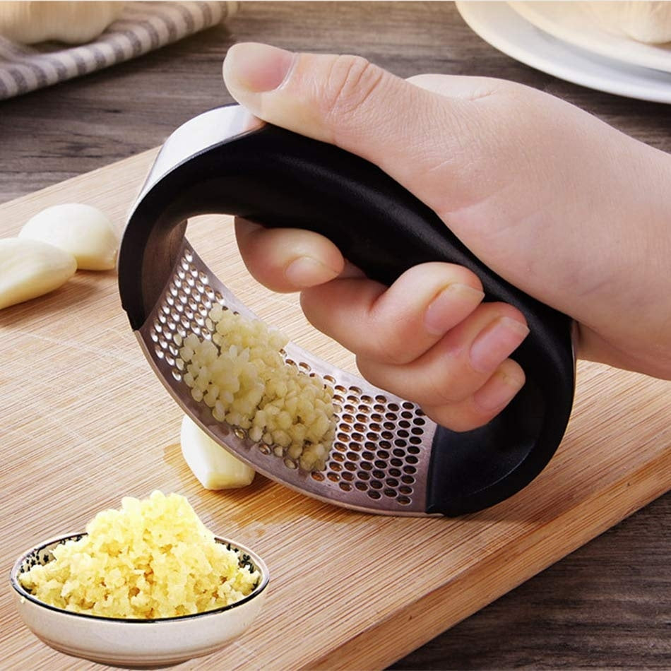 Schiaccia aglio in acciaio inox, spremi aglio, manuale domestico, utensili per frutta e verdura, gadget da cucina