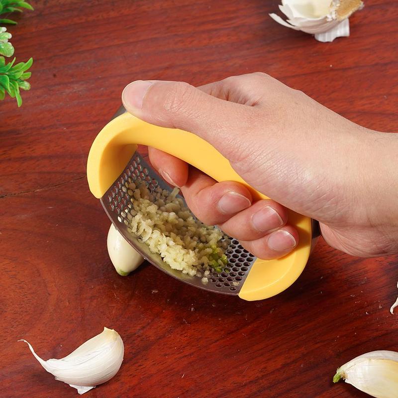 Schiaccia aglio in acciaio inox, spremi aglio, manuale domestico, utensili per frutta e verdura, gadget da cucina