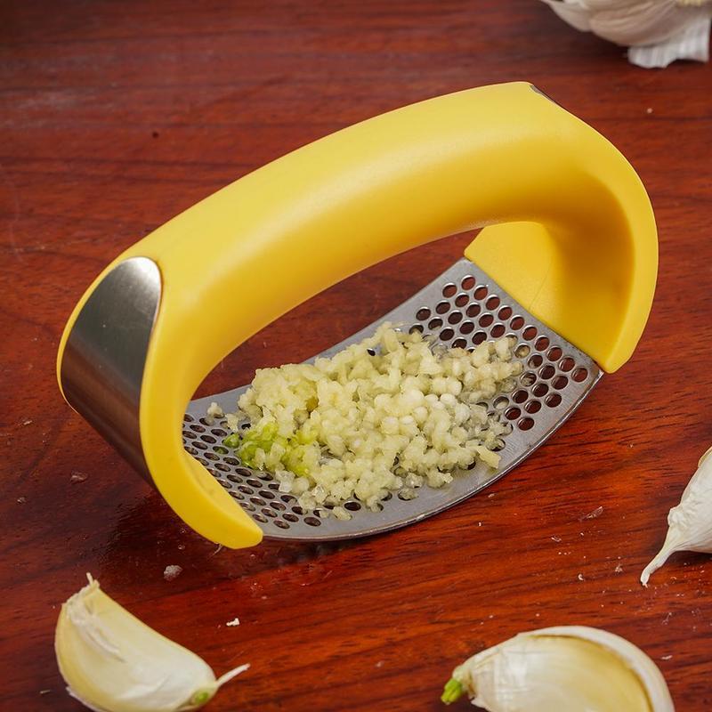 Schiaccia aglio in acciaio inox, spremi aglio, manuale domestico, utensili per frutta e verdura, gadget da cucina