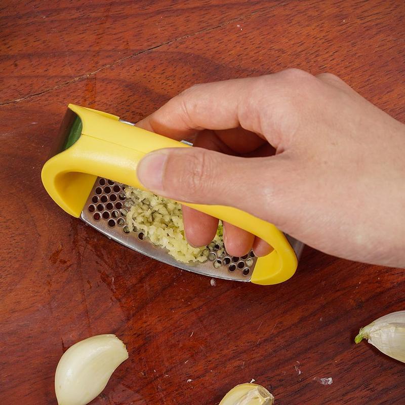 Schiaccia aglio in acciaio inox, spremi aglio, manuale domestico, utensili per frutta e verdura, gadget da cucina